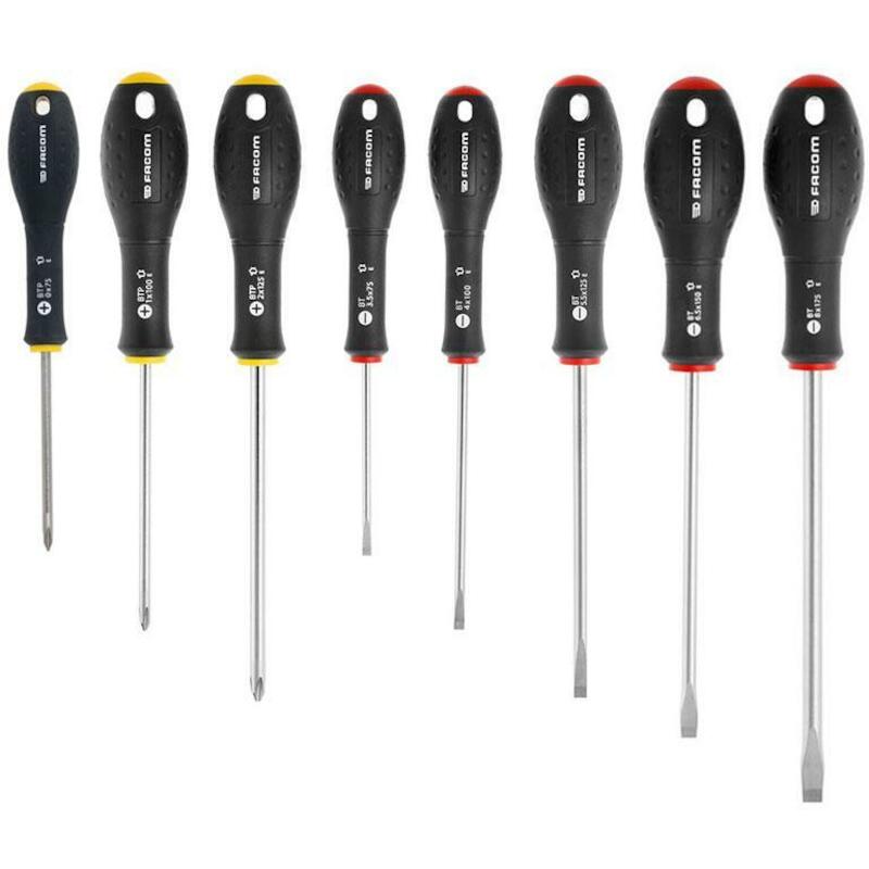 Facom - Schroevendraaierset in foammodule - MODM.BT1 - Sleuf/Phillips - 8-DELIG - 08147282