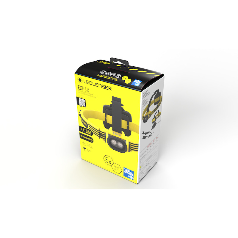 HOOFDLAMP 250LM-170M-15U    EXH6R OPLAADB.ATEX LED