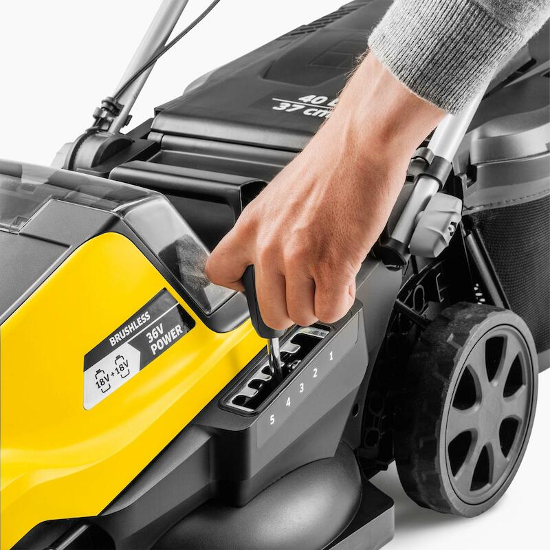 ACCUGRASMAAIER 18V/2X5AH    LMO 4-18       KARCHER
