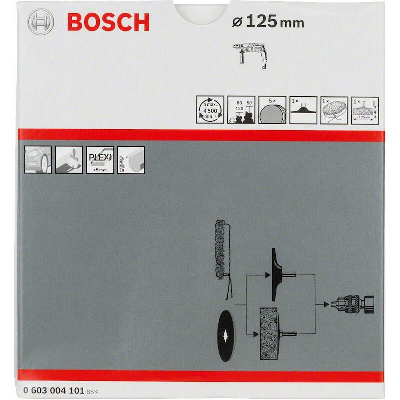 SET DE POLISSAGE 125MM S24  0603004101  (8PC)BOSCH