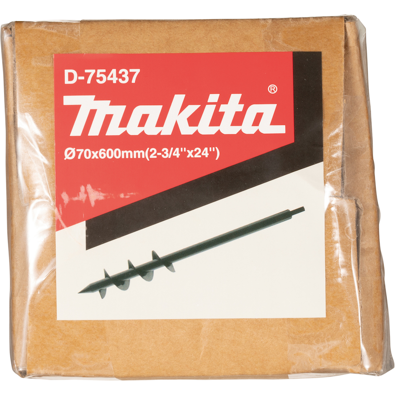 EARTH AUGER CYLINDRICAL SHAFT 70 X 600 MM - D-75437 - MAKITA