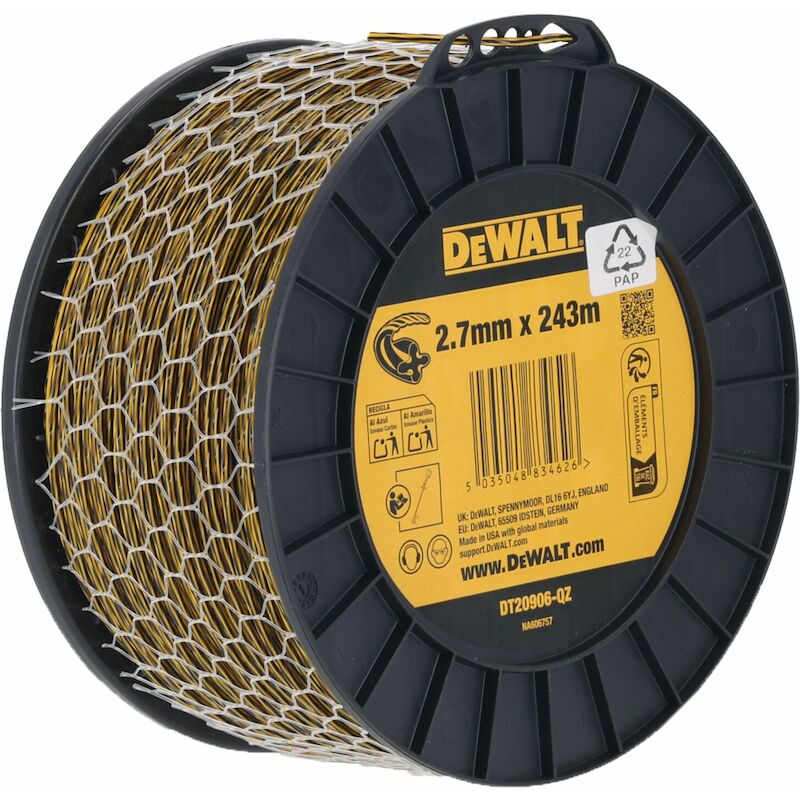 TRIMMERDRAAD 2,7MM 210M     DT20906         DEWALT