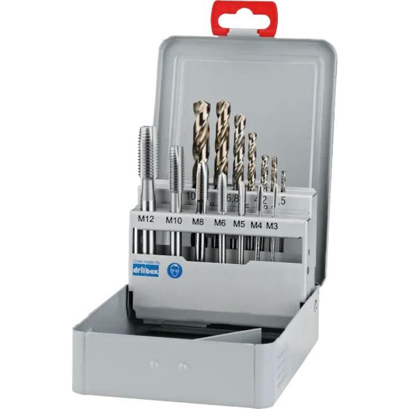 UNI HSS-E SET MACHINETAPPEN DIN 376 (COMBI) 22.201: M3 - M12 + 11.500: 2,5 - 10,2 - 292602100 - PHANTOM