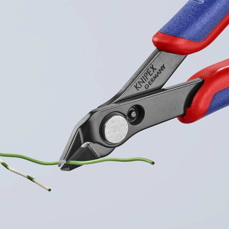 Knipex - Elektronica-zijkniptang - 78 81 125 - Electronic Super Knips - Gebruneerd - Meercomponentengreep - 125 mm - 02301806