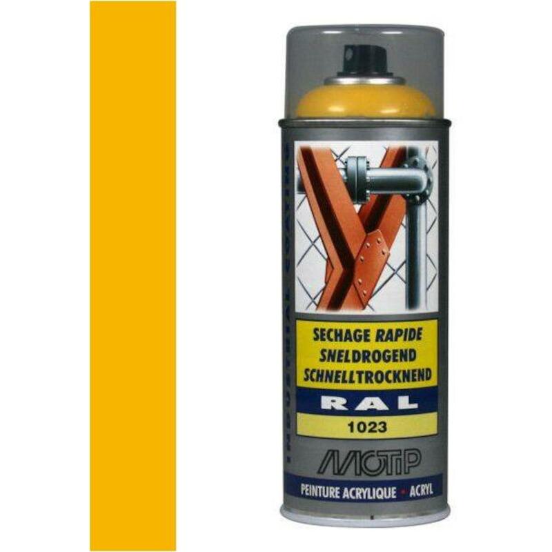 PEINTURE ACR.JAUNE TRAF. HG 07071 - 400ML. RAL1023