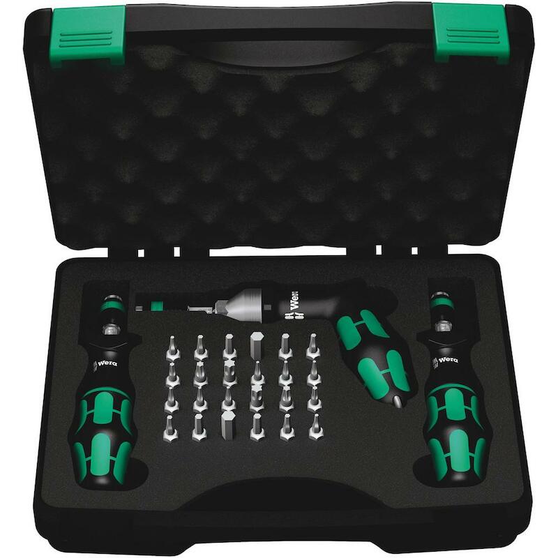 WERA 7445/46/47 KRAFTFORM MOMENTSCHROEVENDRAAIER-SET 2,5-55,0 IN.LBS. (27 -DELIG)