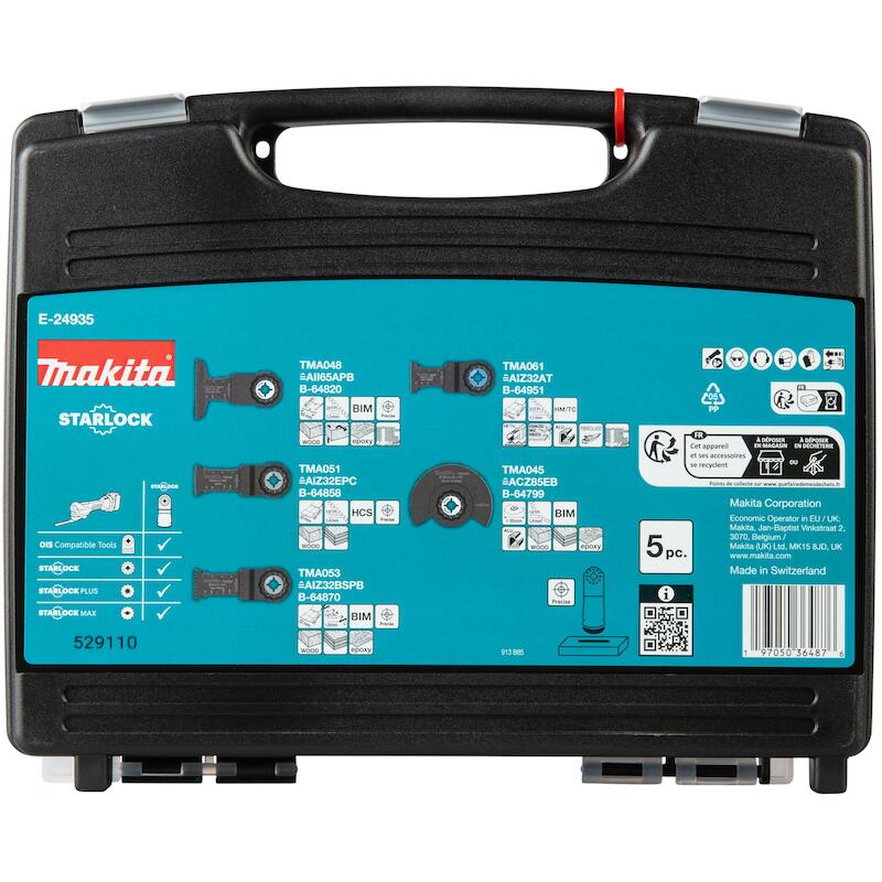 ZAAGBLADENSET STARLOCK      E-24935   (5ST) MAKITA