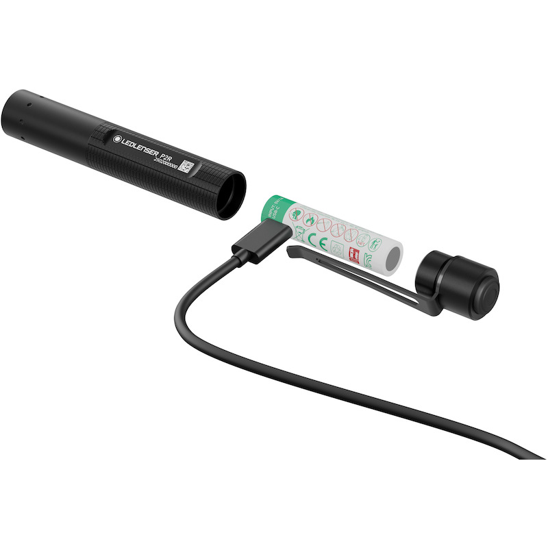 LAMPE POCHE 200LM-90M-8H    P2R RECHARG. LEDLENSER