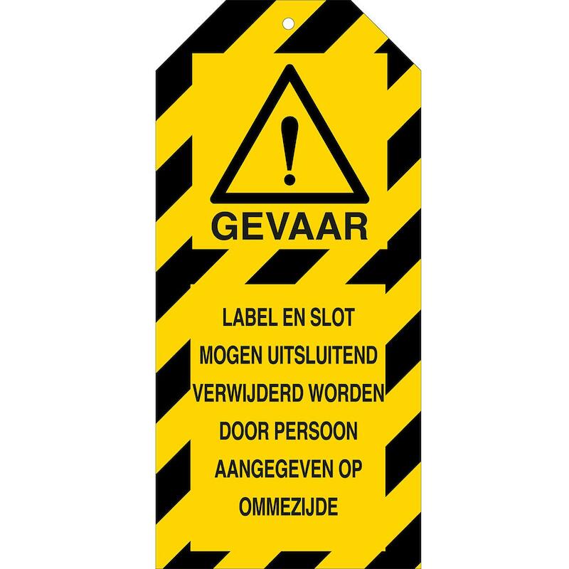 ETIKET 256176 TAG-LABEL EN SLOT...-160*75   (10ST)