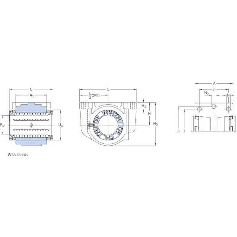 ENSEMBLE LINÉAIR RÉGLABLE   LUCR 80-2LS    EWELLIX