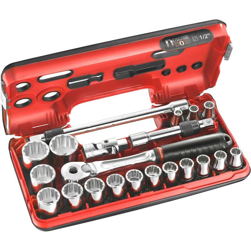 DOPPENSET 12K.1/2"+ RATEL   SL.DBOX501 (20ST)FACOM