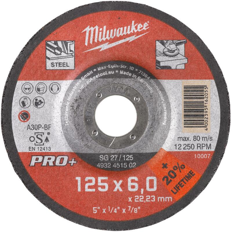 DISQ. ÉBARBER 125X6,0X22,23 4932451502   MILWAUKEE