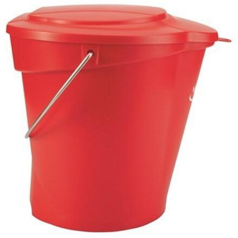 SEAU PP/INOX ROUGE          5686/4 - 12L     VIKAN