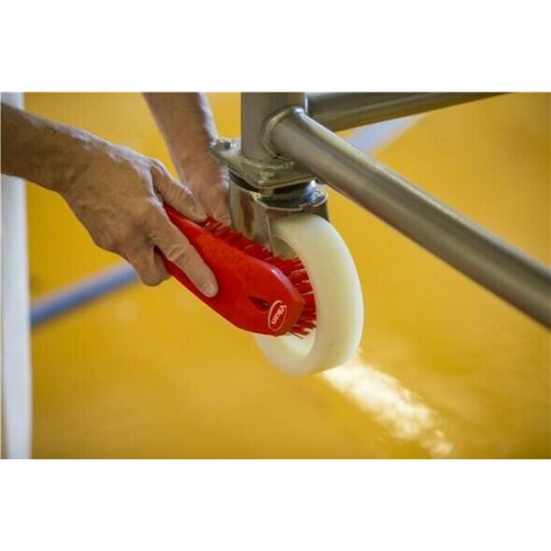 BROSSE À MAIN POL.DUR BLANC 3890/5  L=200MM  VIKAN