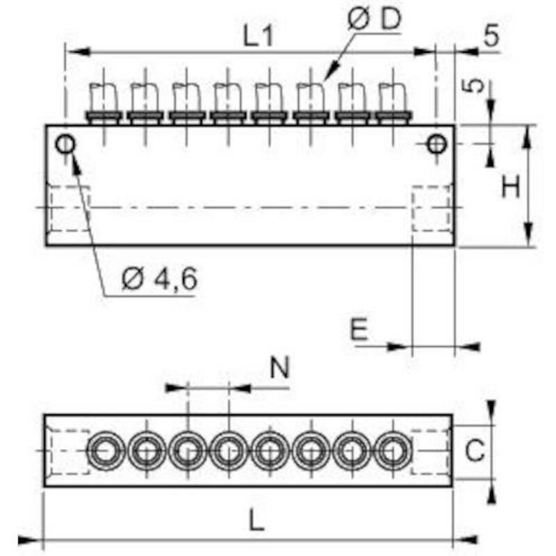 VERDEELBLOK INST.6X1/4"F    3310 06 13      LEGRIS