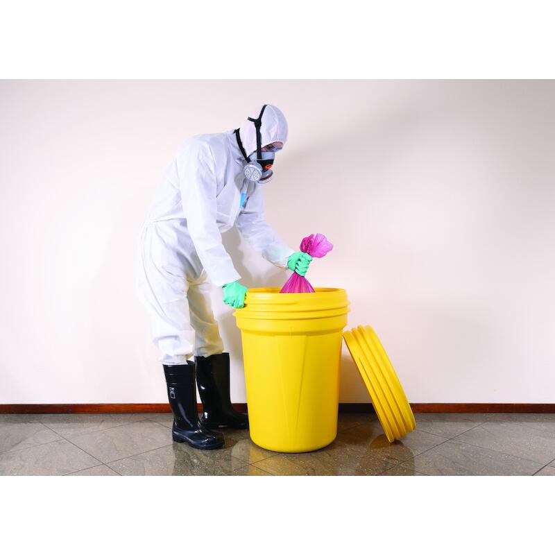 FÛT + COUVERCLE HDPE 113L   EDR1600SYL JAUNE EAGLE