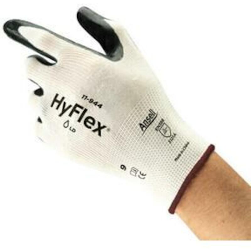 GANT HYFLEX NOIR/BLANC      11-944       10 ANSELL