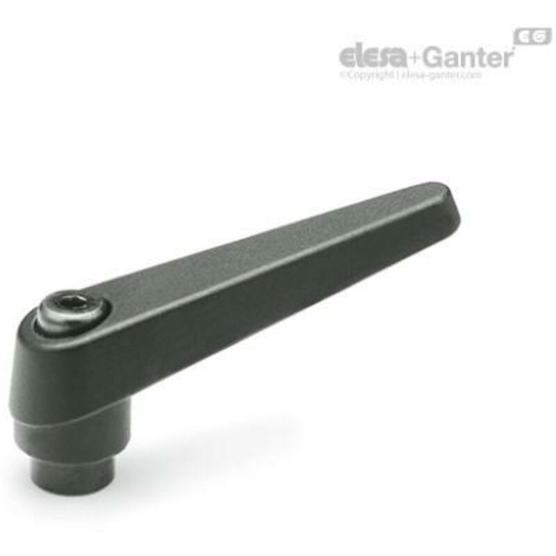 KLEMHENDEL VERSTELBAAR ZW.  101-14-M6-SW    GANTER