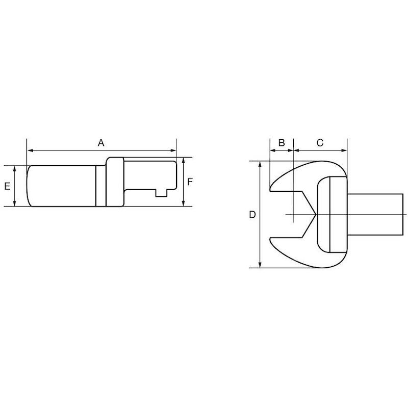 INSTEEK-STEEKSLEUT. 14X18MM 147 - 22MM       BAHCO