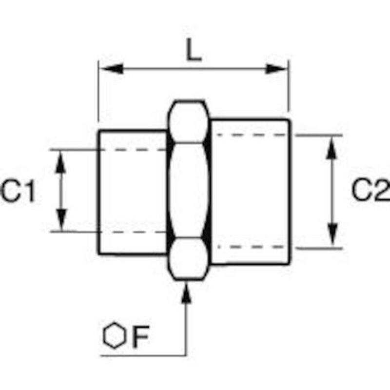 MOF 3/4" X 3/4"BSPP         0902 00 27 MESS.LEGRIS