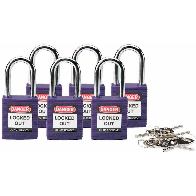 38 MM SAF PADL W/SS VIOLET KD 6 PK    BRADY   6ST