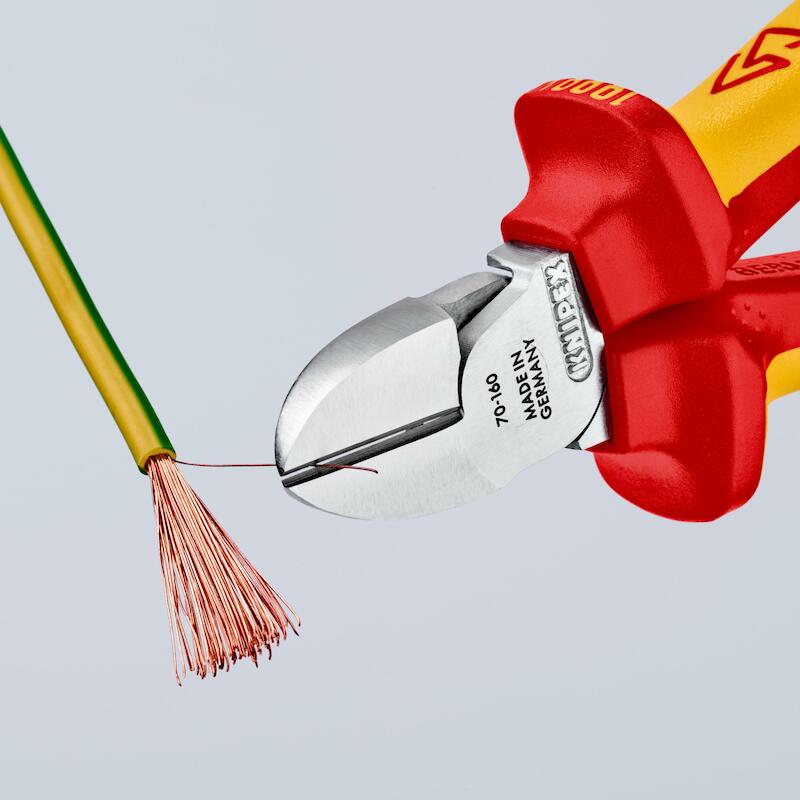 PINCE COUPANTE CÔTÉ VDE     70 06T - 160MM  KNIPEX