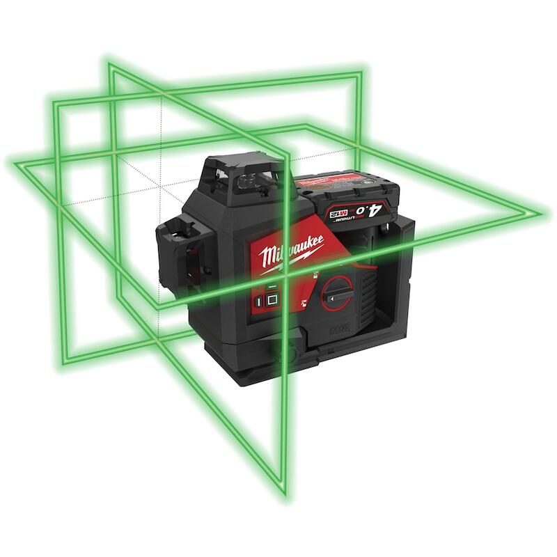 ACCUKRUISLIJNLASER 12V/4AH  M12 3PLKIT-401P MILWAU