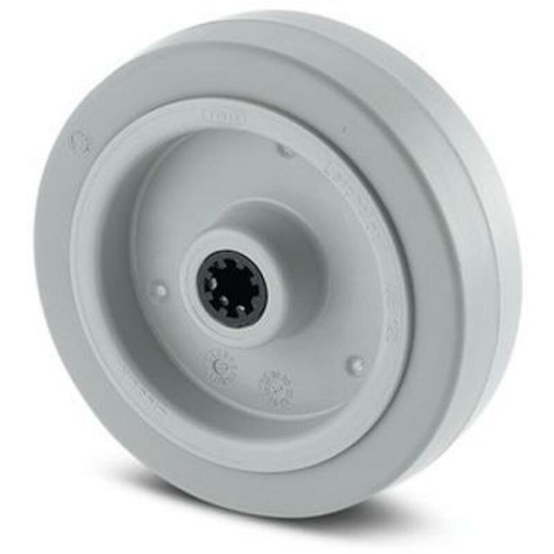 ROUE NYL/CAOUTCH.MOB.160KG  UFR 100X35-12MM  TENTE