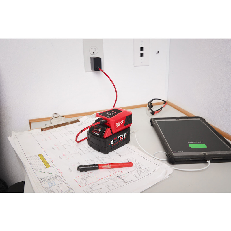 Milwaukee - Battery charger and power bank - M18 TC-0 - Li-ion - 18 V - 2.5 a - 08123303