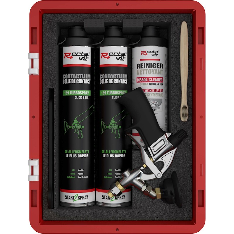 SPRAY GUN SET 159           C&F TURBOSPRAY   RECTA