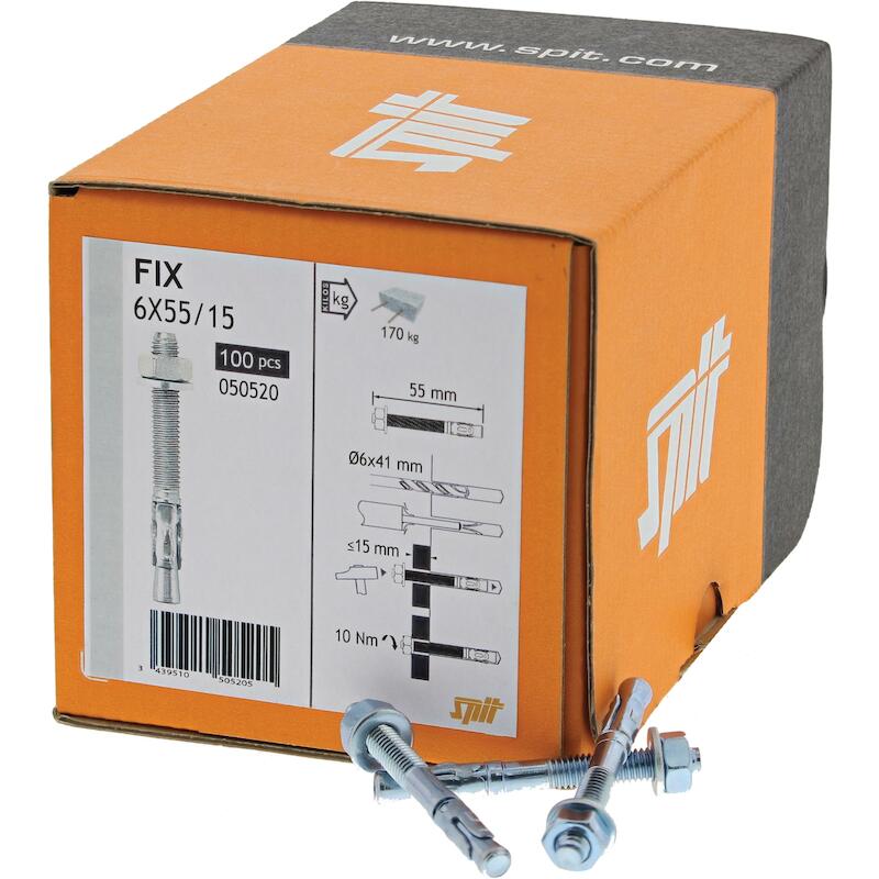 SEGMENTANKER M6X85/45    ZN FIX3       050530 SPIT
