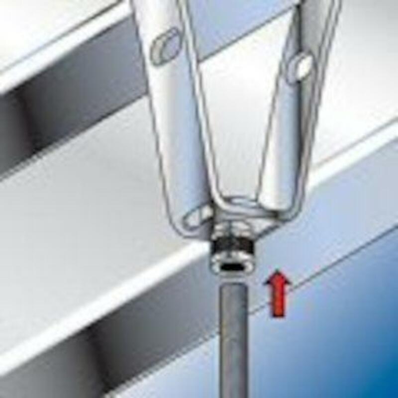 FISCHER TZH M 8 FIXINGS FOR AIR DUCTS AND METAL ROOFS