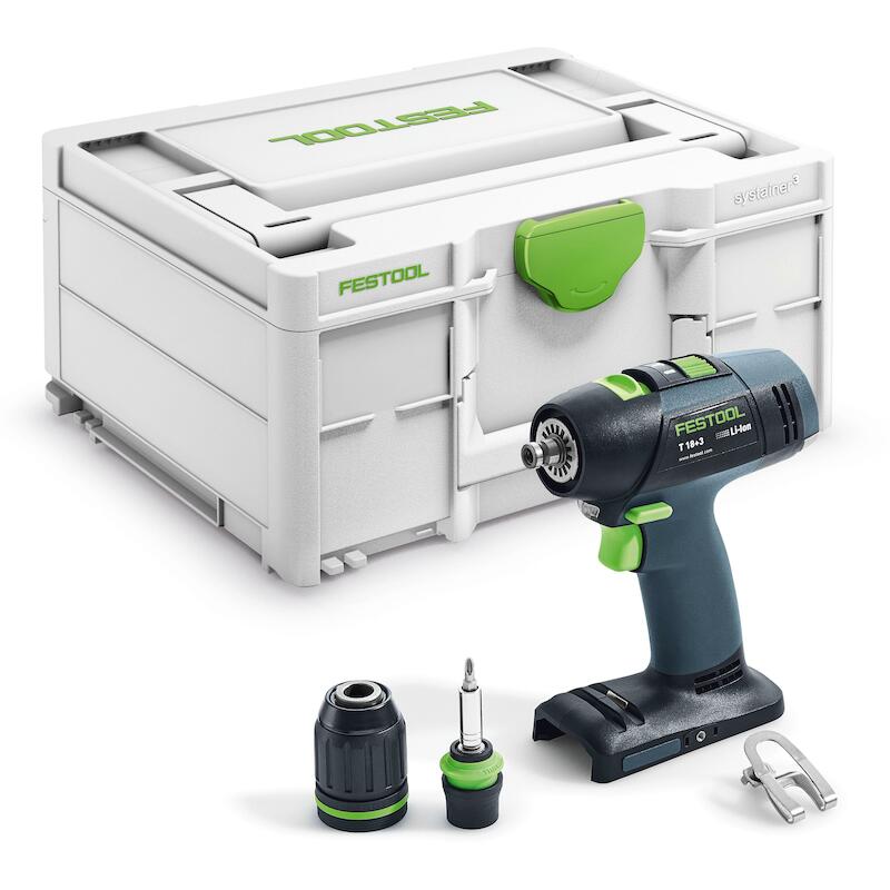 COMPACTE ACCU-SCHROEFBOORMACHINE T 18+3-BASIC - 576448 - FESTOOL