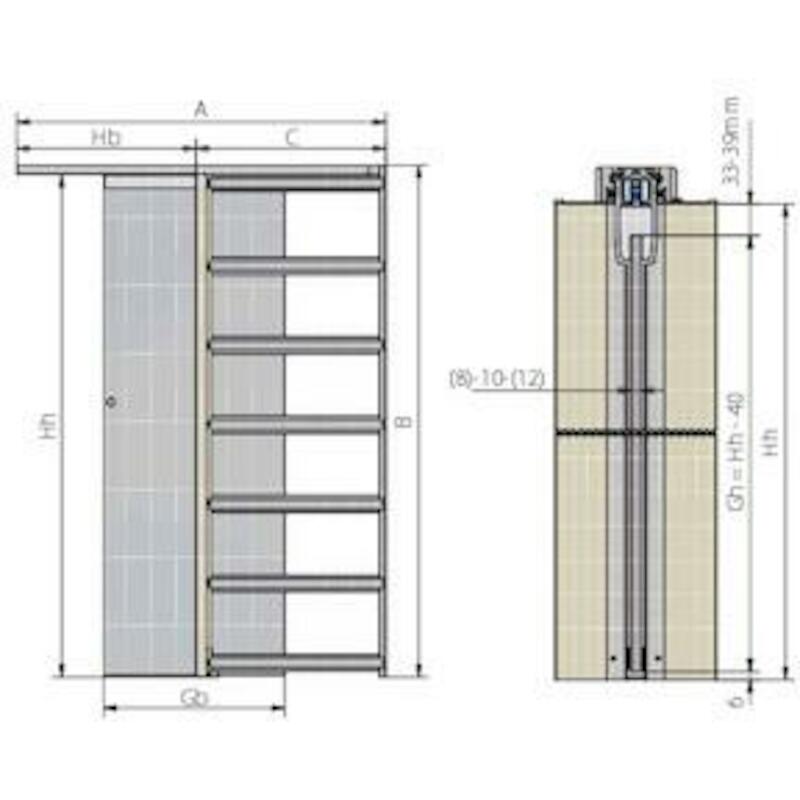 MUURBEVESTIGING 80KG WANDS. BK1.011  160/175   ROB