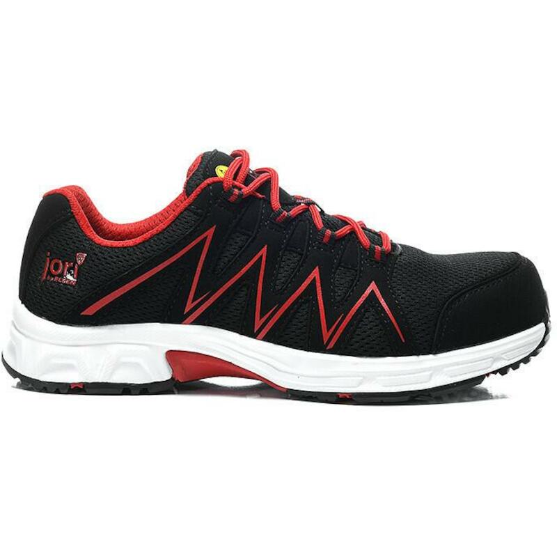 LAGE SCHOEN ESD - JORI JO_SPEEDY - S3 ZWART EN ROOD 36