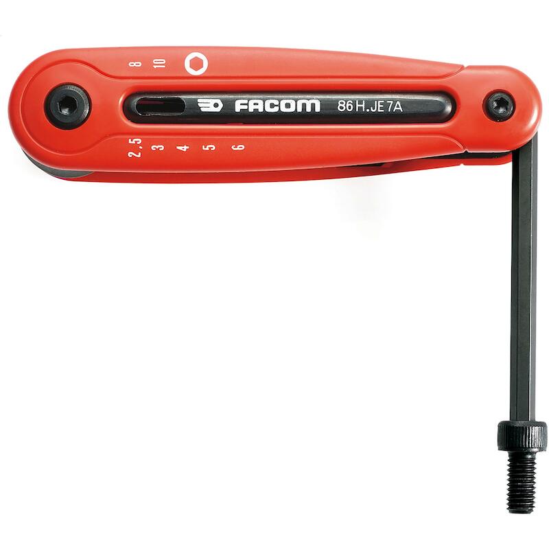 Facom - Inbussleutelset - 86H.JE7A - Inklapbaar - 2,5–10 mm - 7-DELIG - 41294827