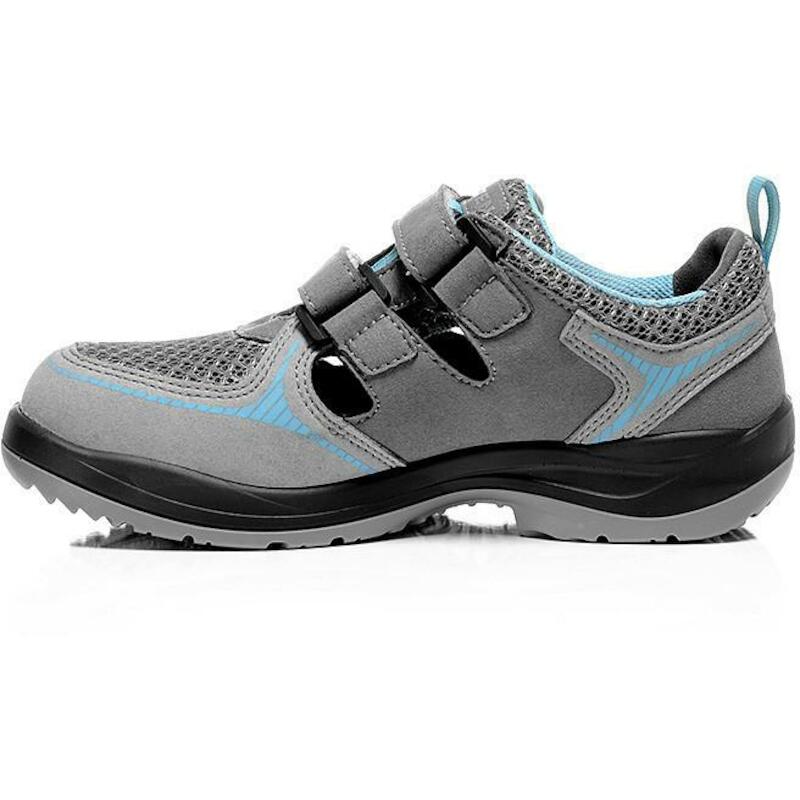 SANDAAL DAME ESD S1 GRIJS   MILA (AQUA)   37 ELTEN