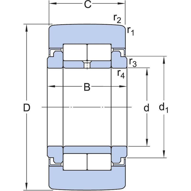 STEUNROL Z. AFDICHTINGEN - SKF NUTR 45 A