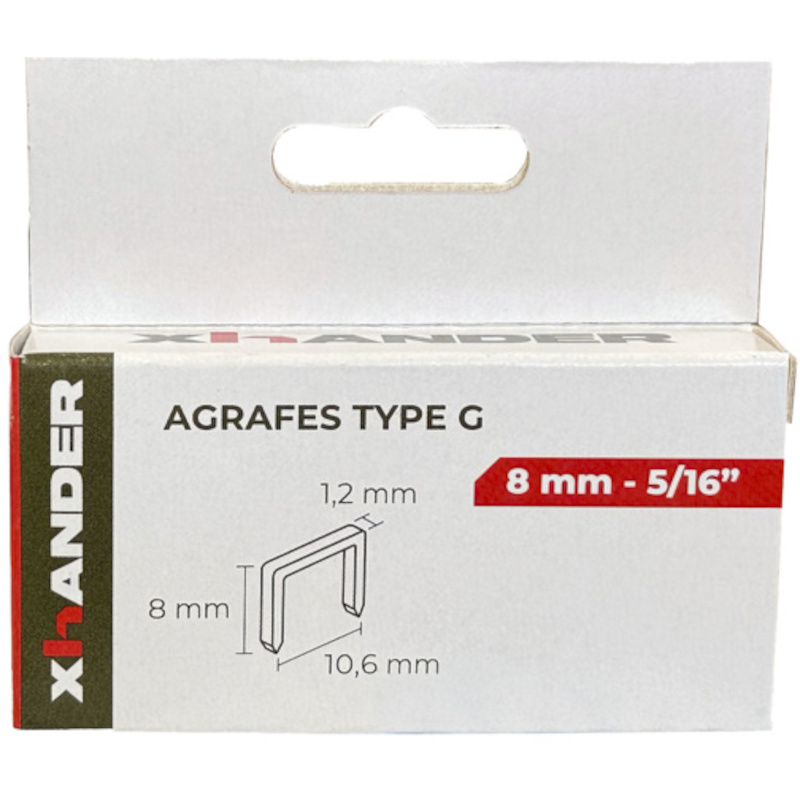 AGRAFE G 8MM                71946320 (1000PC)   XH