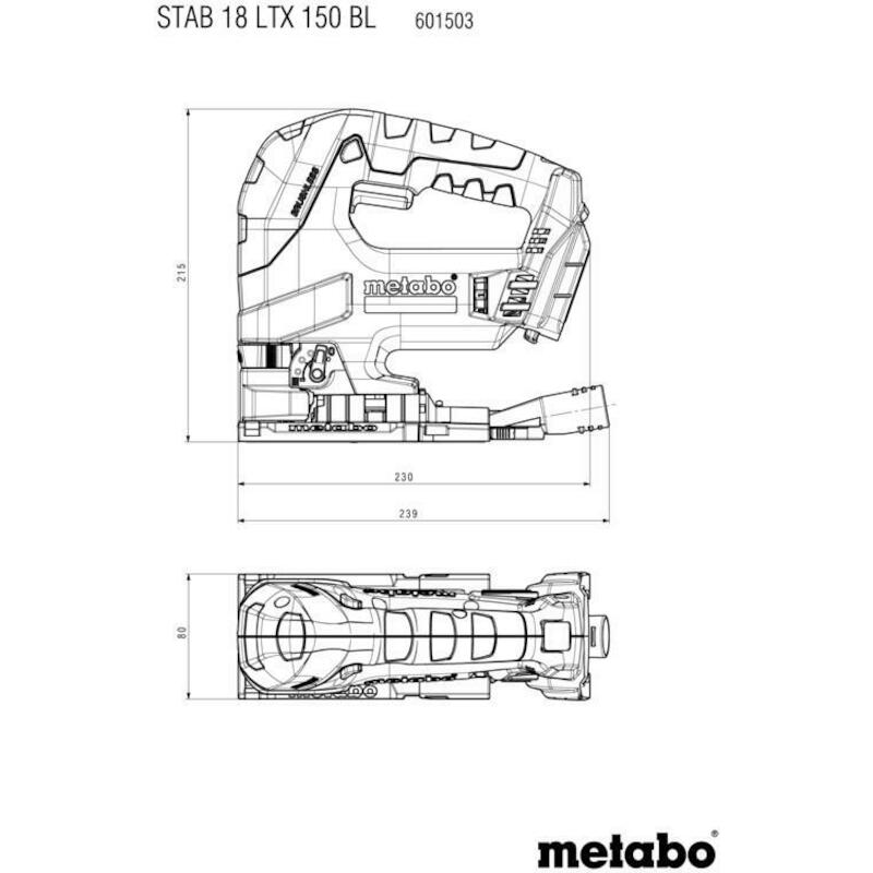 ACCUDECOUPEERZAAG 18V/BODY  STAB 18 LTX 150 BL