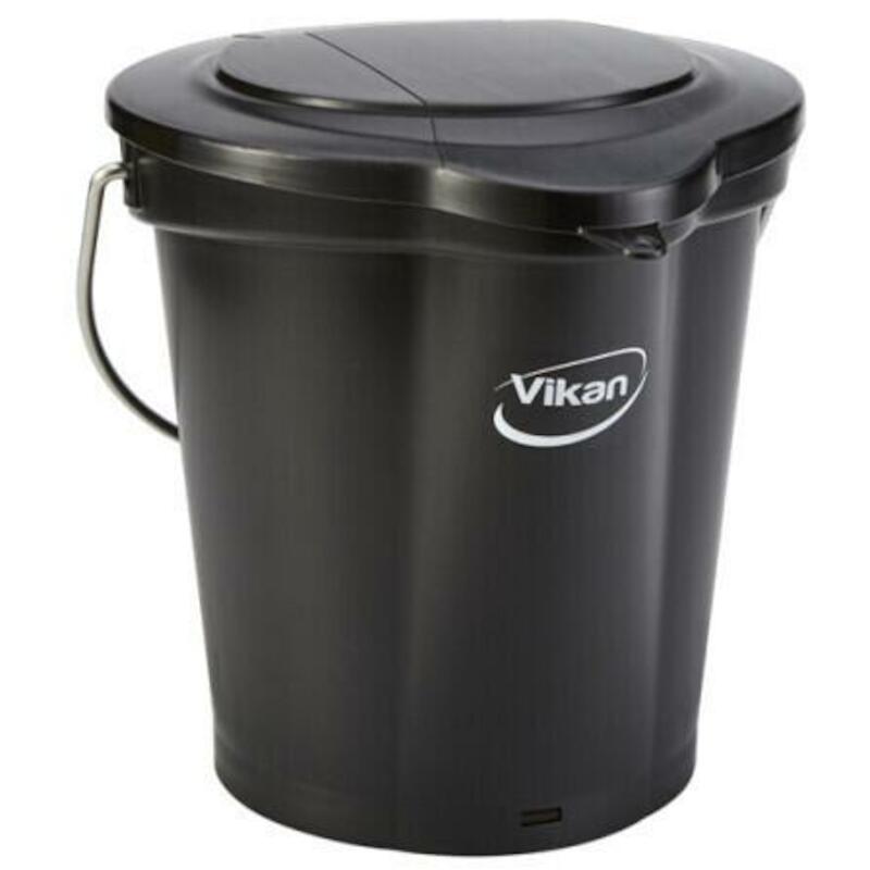 SEAU PP INOX NOIR           5688/9  6L       VIKAN