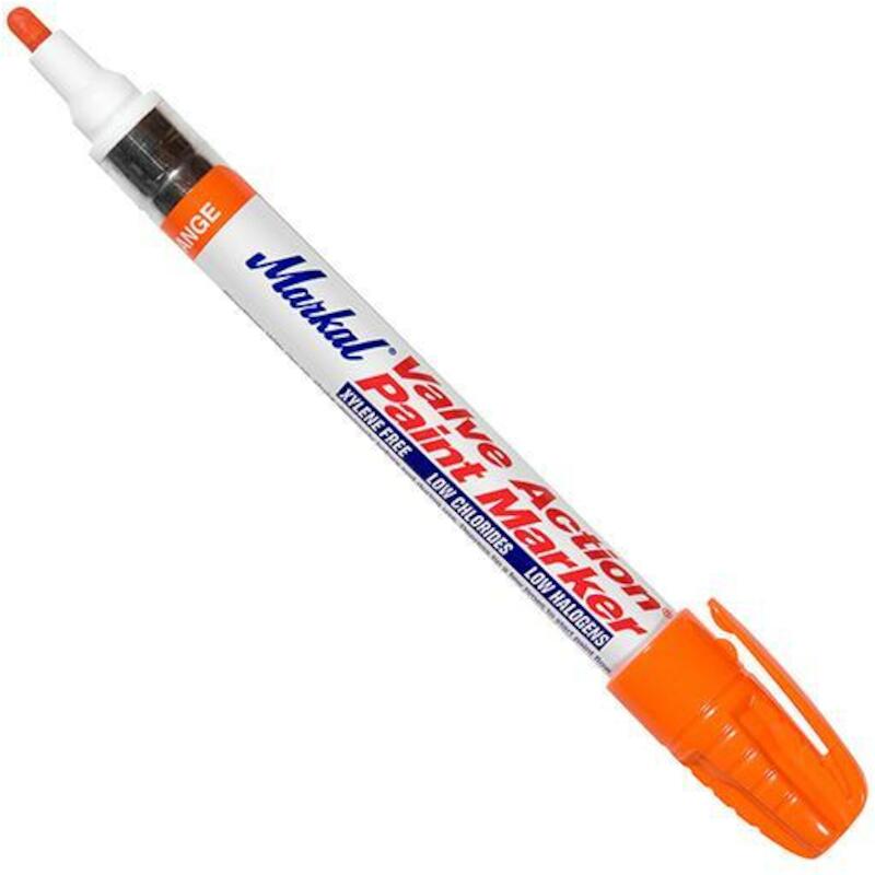MARQUEUR PEINTURE ORANGE    VALVE ACTION    MARKAL