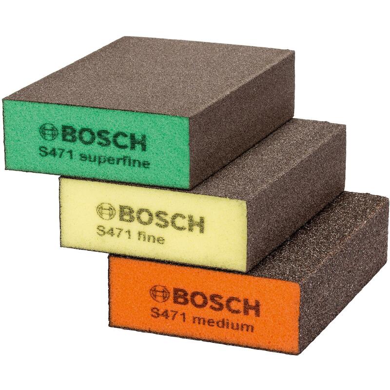 SCHUURSPONS FLAT AND EDGE   2609256F16  (3ST)BOSCH