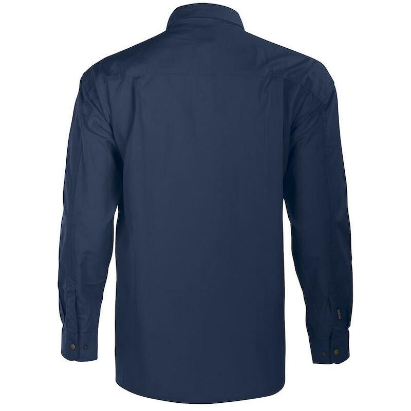 CHEMISE MANCHE LONGUE COTON 5210 MARINE  XS PROJOB