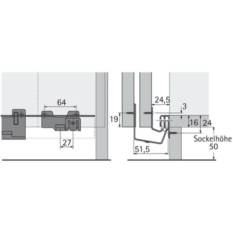 GARN.GUID.PORTE INFÉR.STB15 45201 L=6000   HETTICH