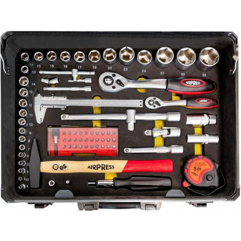 COFFRE D'OUTILS ALU         75255  (127PC)AIRPRESS