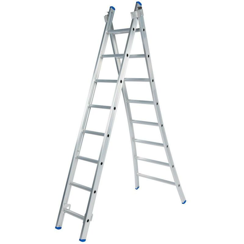 LADDER OPEN VOET   2X 8 SPORTEN C08 - 3,50M SOLIDE