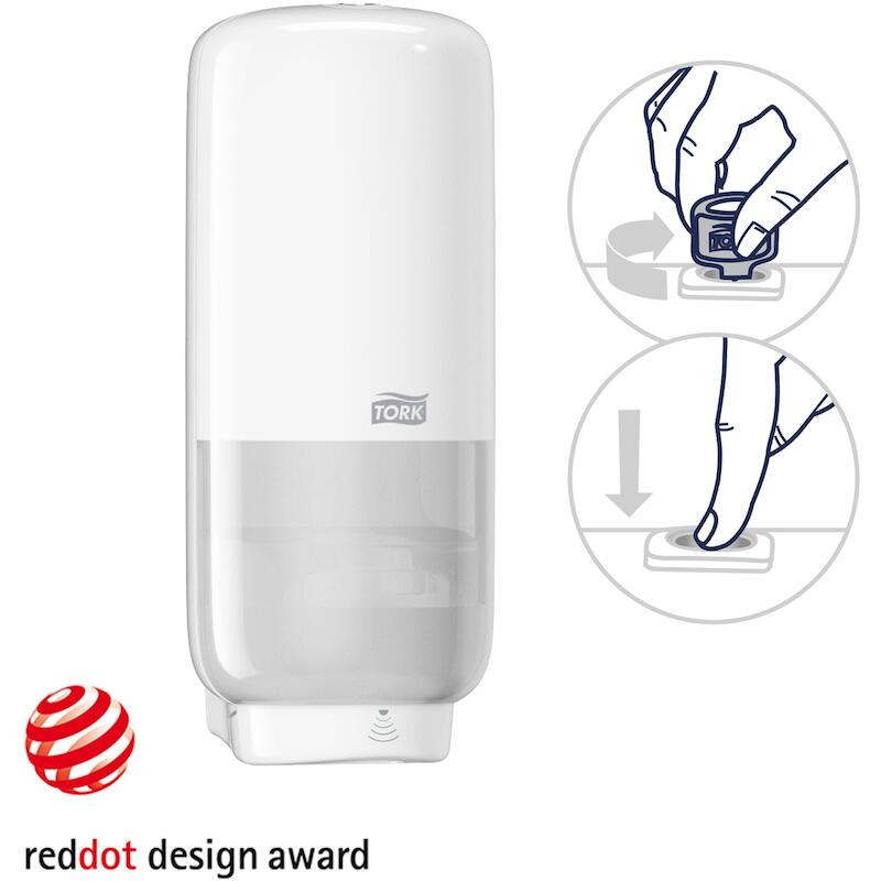 Tork - Zeepdispenser - 561600 - S4 - Touch-free - 1.000 ml - Kunststof - Wit - 02272416