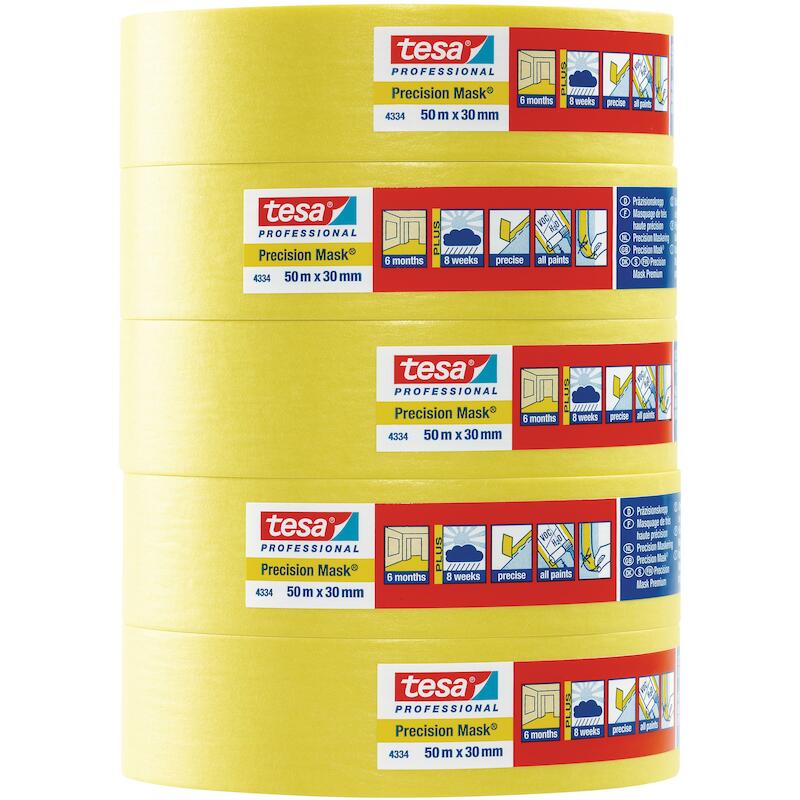 RUBAN ADH.TESAKREPP JAUNE   4334  25MM X 50M  TESA