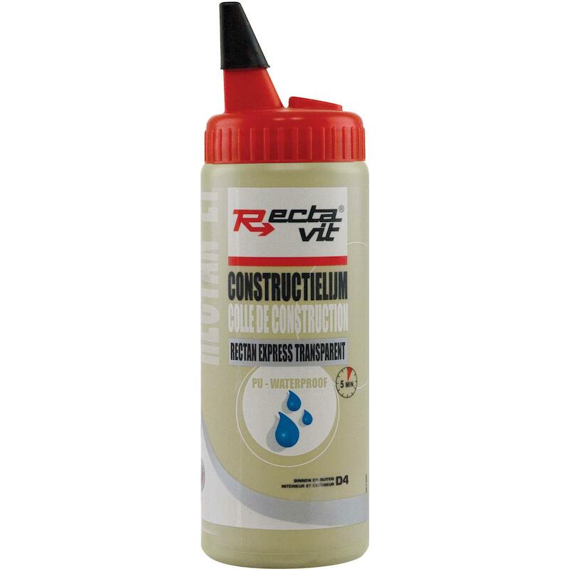 COLLE À BOIS PU D4 TRANSP  RECTAN EXPRESS 500ML RE